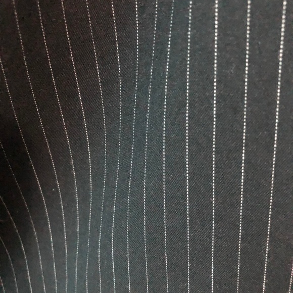***SOLD*** Career Black Pin Striped Stretch Pencil Skirt 20 - Picture 2 of 8